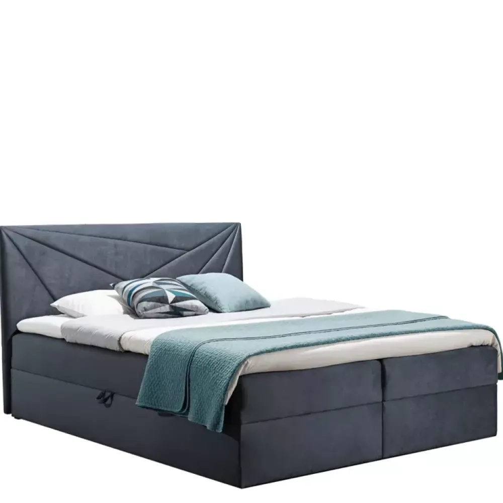 Łóżka Z Zagłówkiem|Łóżka Z Pojemnikiem>Gruszka Łóżko Kontynentalne 160x200 czerwone TOM 5