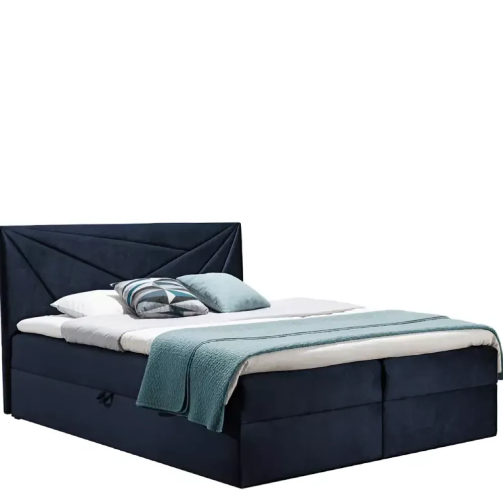 Łóżka Z Zagłówkiem|Łóżka Z Pojemnikiem>Gruszka Łóżko Kontynentalne 160x200 czerwone TOM 5