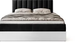 Meble Młodzieżowe|Łóżka Młodzieżowe></noscript>BROMARKT Łóżko kontynentalne 140x200 do sypialni LOFT II z pojemnikiem biały