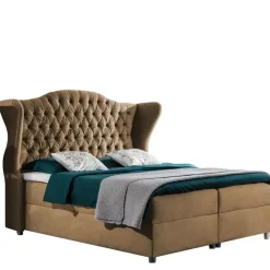 Łóżka Na Nóżkach|Łóżka Z Zagłówkiem></noscript>Gruszka Łóżko Kontynentalne 160x200 granatowe LEON