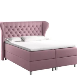 Łóżka Na Nóżkach|Łóżka Z Pojemnikiem></noscript>Gruszka Łóżko Kontynentalne 200x200 granatowe JEREMI