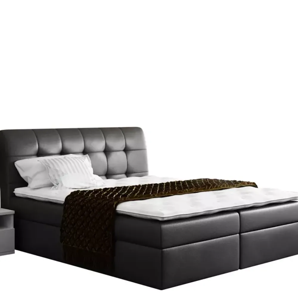 Łóżka Młodzieżowe|Łóżka Z Pojemnikiem>Gruszka Łóżko Kontynentalne 120x200 kremowe DENIS