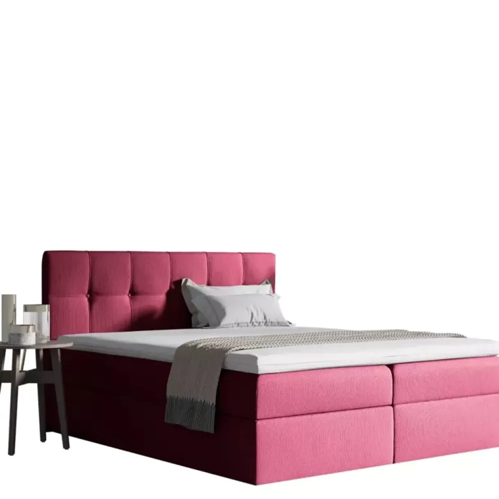 Łóżka Młodzieżowe|Łóżka Z Zagłówkiem>Gruszka Łóżko Kontynentalne 140x200 limonka EMIL