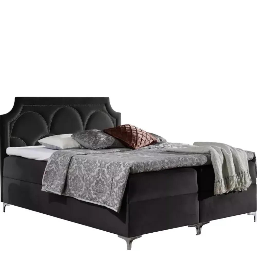 Łóżka Młodzieżowe|Łóżka Na Nóżkach>Gruszka Łóżko Kontynentalne 140x200 pudrowy róż CYPRIAN