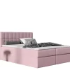 Łóżka Młodzieżowe|Łóżka Z Zagłówkiem>Gruszka Łóżko Kontynentalne 120x200 pudrowy róż KEVIN