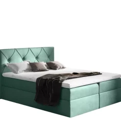 Łóżka Z Pojemnikiem|Łóżka Z Zagłówkiem>Gruszka Łóżko Kontynentalne 180x200 szare COLIN