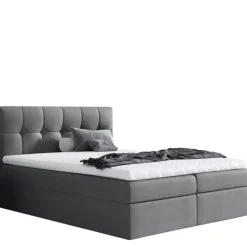 Łóżka Młodzieżowe|Łóżka Z Zagłówkiem>Gruszka Łóżko Kontynentalne 140x200 szare RYAN