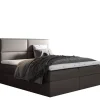 Łóżka Z Pojemnikiem|Łóżka Beżowe>Gruszka Łóżko Kontynentalne 180x200 szare SAMUEL