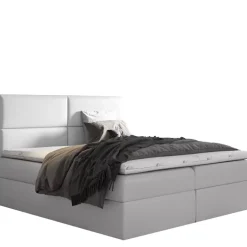 Łóżka Z Pojemnikiem|Łóżka Beżowe></noscript>Gruszka Łóżko Kontynentalne 180x200 szare SAMUEL