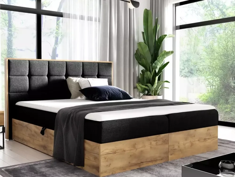 Łóżka Młodzieżowe|Łóżka Z Materacem>Gruszka Łóżko kontynentalne 120x200 z pojemnikiem VODICE