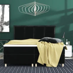 Łóżka Na Nóżkach|Łóżka Z Materacem></noscript>Laaph Studio Łóżko kontynentalne 160x200 z pojemnikiem MONEA