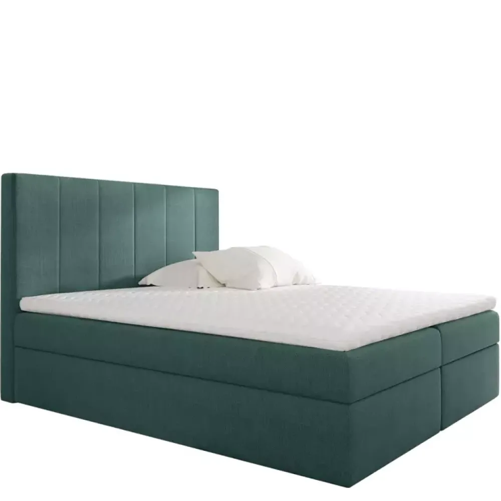 Łóżka Z Zagłówkiem|Łóżka Zielone>Gruszka Łóżko Kontynentalne 180x200 zielone BRAYAN