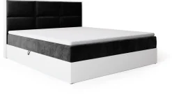 Meble Młodzieżowe|Łóżka Młodzieżowe></noscript>BROMARKT Łóżko kontynentalne z pojemnikiem na pościel 140x200 cm LOFT biały