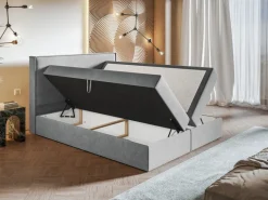 Łóżka Małżeńskie|Łóżka Ze Stelażem>Riban Łóżko kontynentalne z pojemnikiem na pościel 160x200 cm BETKA