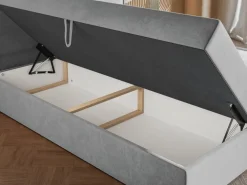 Łóżka Małżeńskie|Łóżka Ze Stelażem></noscript>Riban Łóżko kontynentalne z pojemnikiem na pościel 160x200 cm BETKA