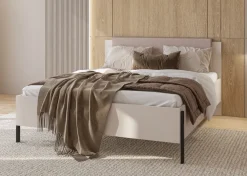 Łóżka Małżeńskie|Łóżka Na Nóżkach>Helvetia Łóżko małżeńskie skrzyniowe 180x200 cm do sypialni kaszmir JUKON