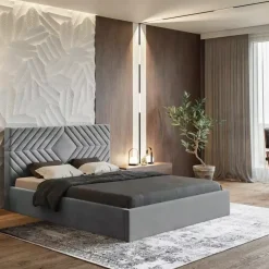 Łóżka Z Zagłówkiem|Łóżka Z Pojemnikiem>Riban Łóżko małżeńskie 180x200 cm PUBUS