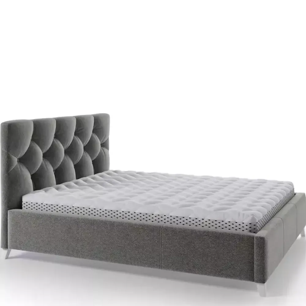 Łóżka Młodzieżowe|Łóżka Szare>COMFORTEO Łóżko małżeńskie 160x200 KASANDRA