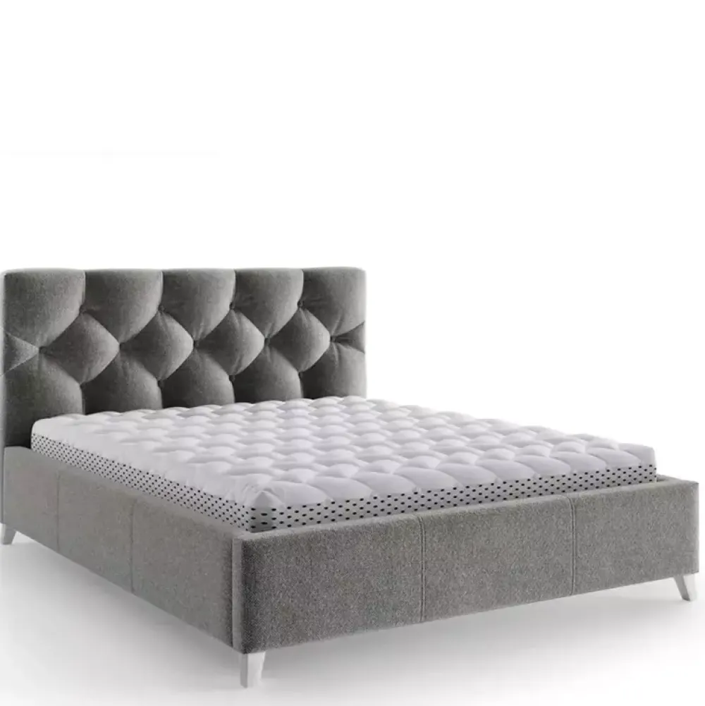 Łóżka Młodzieżowe|Łóżka Szare>COMFORTEO Łóżko małżeńskie 160x200 KASANDRA