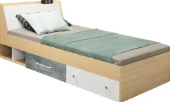 Meble Dla Dzieci|Łóżka Młodzieżowe>MEBLAR Łóżko młodzieżowe 120x200 z szufladami i schowkiem SLEEK