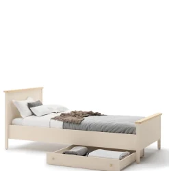 Meble Dla Dzieci|Meble Młodzieżowe>lenart. Łóżko młodzieżowe z materacem 120x200 cm STORY beż piaskowy