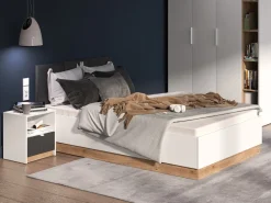 Meble Młodzieżowe|Łóżka Młodzieżowe></noscript>ML Meble Łóżko młodzieżowe ze stelażem i pojemnikiem 120x200 cm TORINO