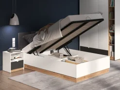 Meble Młodzieżowe|Łóżka Młodzieżowe></noscript>ML Meble Łóżko młodzieżowe ze stelażem i pojemnikiem 120x200 cm TORINO