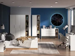 Meble Młodzieżowe|Łóżka Młodzieżowe></noscript>ML Meble Łóżko młodzieżowe ze stelażem i pojemnikiem 120x200 cm TORINO