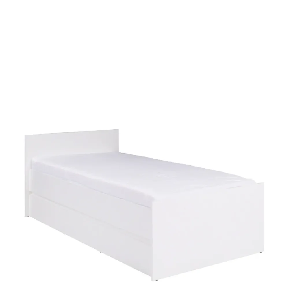 Łóżka Ze Stelażem|Łóżka Z Zagłówkiem>MARIDEX Łóżko nowoczesne do pokoju młodzieżowego 80x200 cm COSTA biały