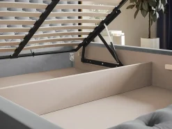 Łóżka Młodzieżowe|Łóżka Dziecięce></noscript>Riban Łóżko pikowane młodzieżowe 90x200 cm QUINTE z pojemnikiem na pościel