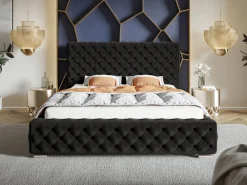 Łóżka Młodzieżowe|Łóżka Dziecięce></noscript>Riban Łóżko pikowane młodzieżowe 90x200 cm QUINTE z pojemnikiem na pościel