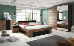 Łóżka Młodzieżowe|Łóżka Z Zagłówkiem>Helvetia Łóżko podwójne 160x200 cm dąb monastery BETA