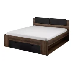 Łóżka Młodzieżowe|Łóżka Z Zagłówkiem>Helvetia Łóżko podwójne 160x200 cm dąb monastery GALACTIC