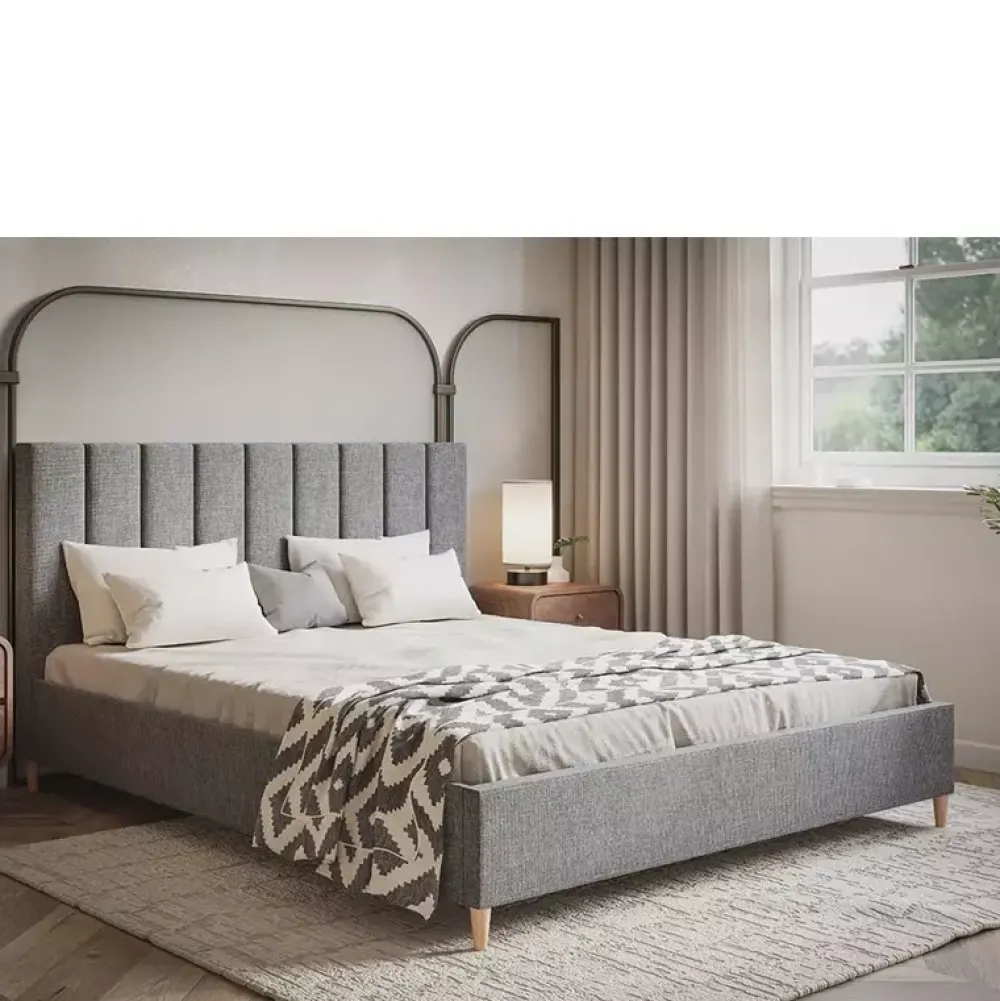 Łóżka Młodzieżowe|Łóżka Na Nóżkach>Riban Łóżko podwójne z zagłówkiem 120x200 cm JESTER