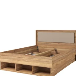 Łóżka Młodzieżowe|Łóżka Małżeńskie>Helvetia Łóżko skrzyniowe 140x200 cm z półkami IMPRESSIO