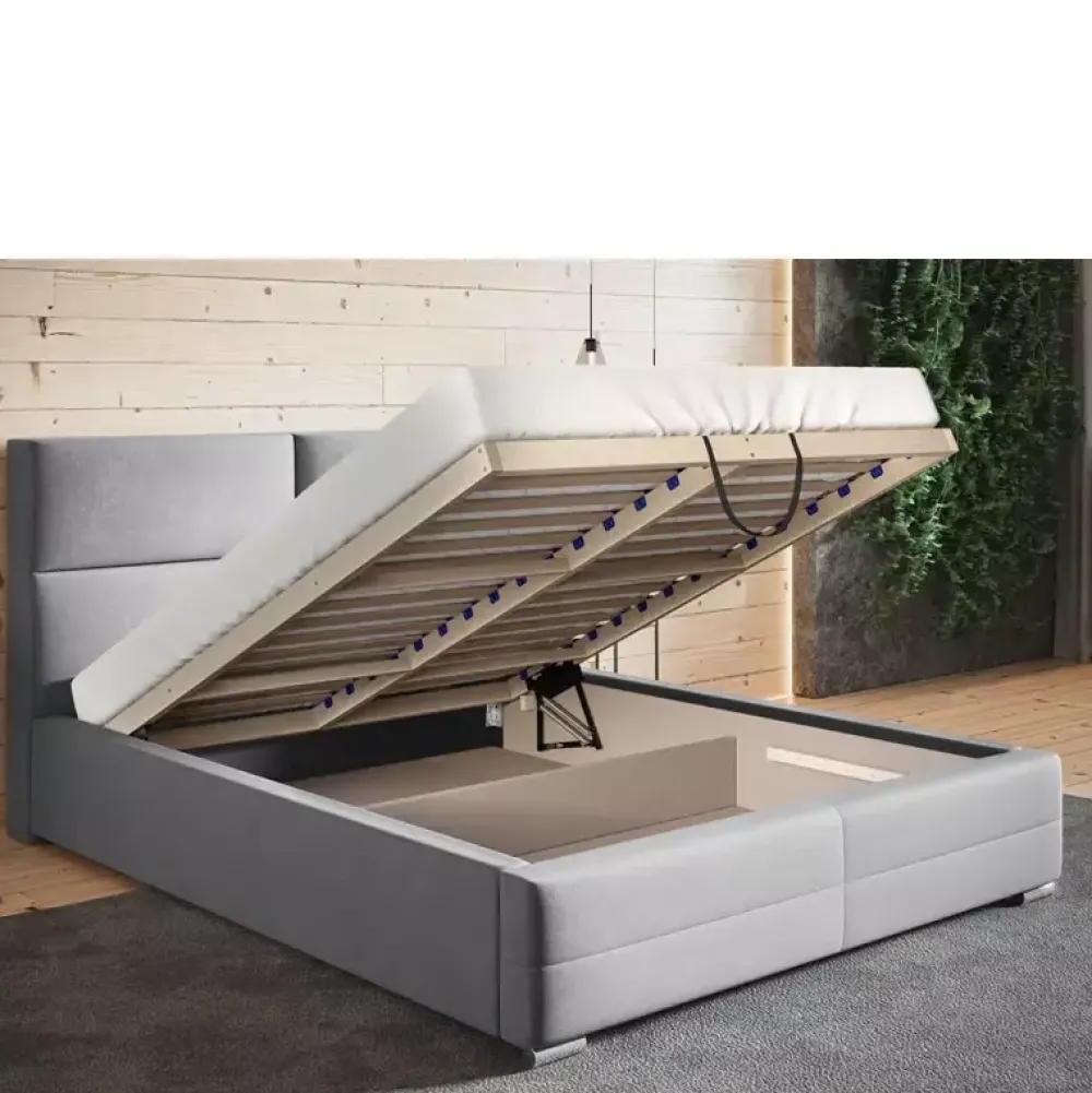 Łóżka Z Zagłówkiem|Łóżka Z Pojemnikiem>Riban Łóżko sypialniane 200x200 cm CENTOS