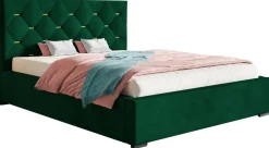 Łóżka Z Pojemnikiem|Łóżka Zielone>Riban Łóżko sypialniane 180x200 cm VIVID z pojemnikiem na pościel