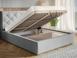 Łóżka Z Pojemnikiem|Łóżka Zielone>Riban Łóżko sypialniane 180x200 cm VIVID z pojemnikiem na pościel