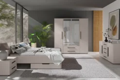 Łóżka Młodzieżowe|Łóżka Małżeńskie></noscript>GiB Meble Łóżko sypialniane 160x200 MAXIDO kaszmir