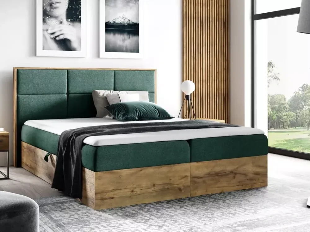 Łóżka Małżeńskie|Łóżka Z Zagłówkiem>Gruszka Łóżko sypialniane 180x200 z zagłówkiem VALENCE