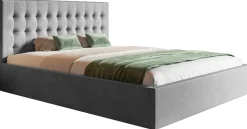 Łóżka Młodzieżowe|Łóżka Z Zagłówkiem>Riban Łóżko tapicerowane małżeńskie 160x200 cm HARK