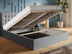 Łóżka Młodzieżowe|Łóżka Z Zagłówkiem>Riban Łóżko tapicerowane podwójne 160x200 cm HARK