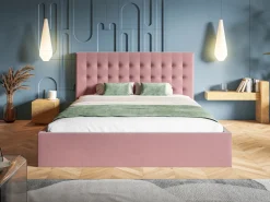 Łóżka Młodzieżowe|Łóżka Z Zagłówkiem></noscript>Riban Łóżko tapicerowane podwójne 160x200 cm HARK