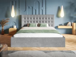 Łóżka Młodzieżowe|Łóżka Z Zagłówkiem></noscript>Riban Łóżko tapicerowane podwójne 160x200 cm HARK