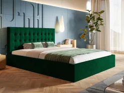 Łóżka Młodzieżowe|Łóżka Z Zagłówkiem></noscript>Riban Łóżko tapicerowane podwójne 160x200 cm HARK