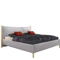 Łóżka Młodzieżowe|Łóżka Na Nóżkach>COMFORTEO Łóżko tapicerowane w stylu skandynawskim 140x200 NATURE