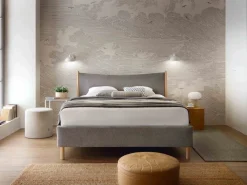 Łóżka Młodzieżowe|Łóżka Na Nóżkach></noscript>COMFORTEO Łóżko tapicerowane w stylu skandynawskim 140x200 NATURE