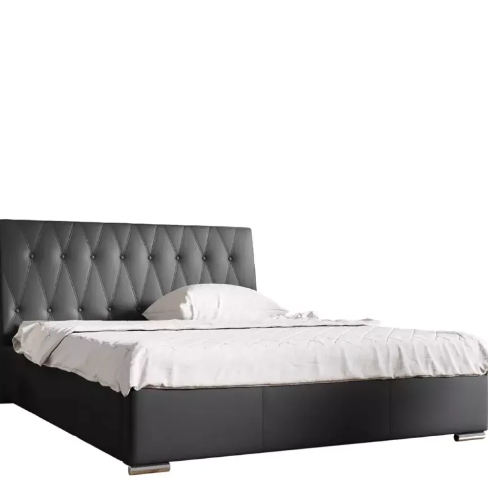 Łóżka Z Zagłówkiem|Łóżka Młodzieżowe>Gruszka Łóżko tapicerowane 140x200 beżowe NANKIN