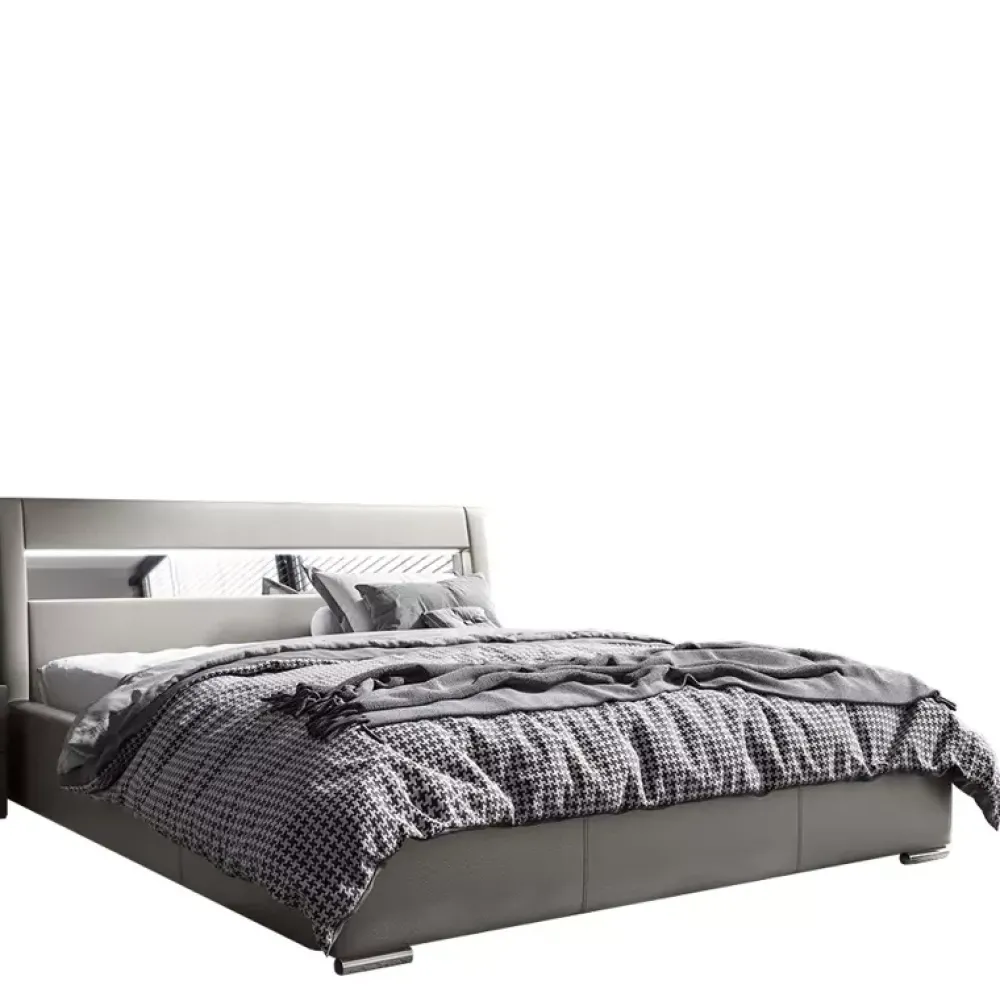 Łóżka Z Zagłówkiem|Łóżka Białe>Gruszka Łóżko Tapicerowane 180x200 białe LAGOS