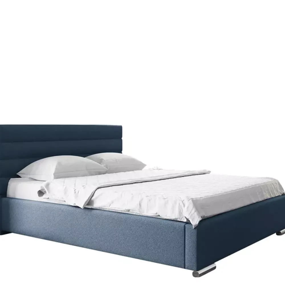 Łóżka Beżowe|Łóżka Nowoczesne>Gruszka Łóżko Tapicerowane 200x200 brązowe LIZBONA